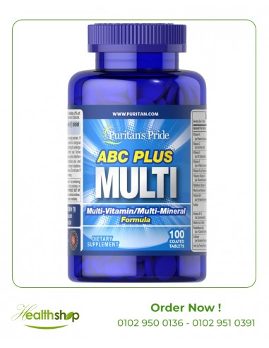 ABC Plus Multivitamin and Multi-Mineral Formula - 100 Caplets | Puritan's Pride | Vitamins For Men  |
