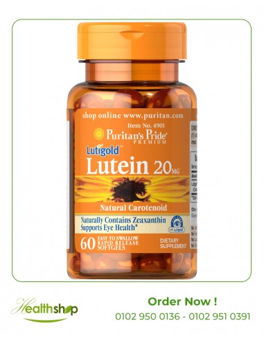 Lutein 20mg / 60 Softgels | Puritan's Pride | Vision support  |
