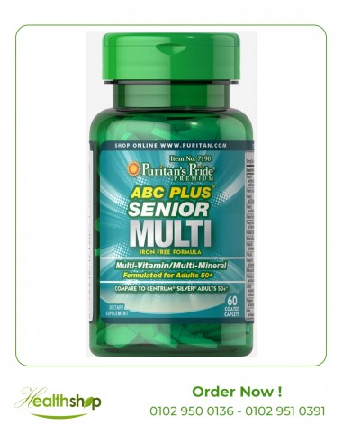 ABC Plus Senior Multivitamin Multi-Mineral Formula - 60 Caplets | Puritan's Pride | Multi-Vitamin  |