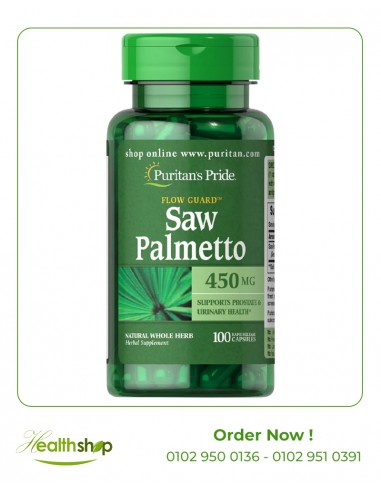 Saw Palmetto 450 mg - 100 Capsules | Puritan's Pride | Sexual Welness  |
