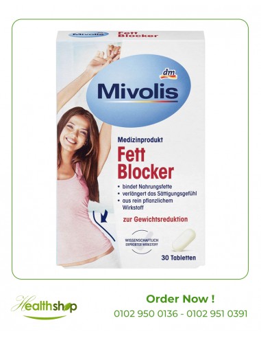 Mivolis fett blocker for fat loss - 30 Capsules | Mivolis | Weight Loss  |