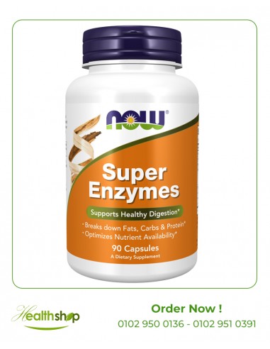 Super Enzymes - 90 Capsules | now foods | Digestive system  |