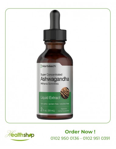 Ashwagandha Root Liquid Extract - 59 ml | Horbaach | Mood Adjustment and sleep aids  |