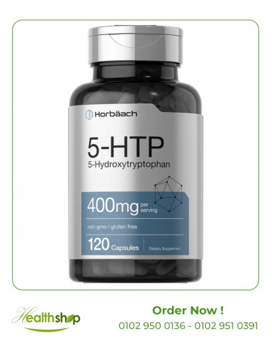 5-HTP Supplement 400mg | 120 Capsules | Horbaach | 5-HTP  |