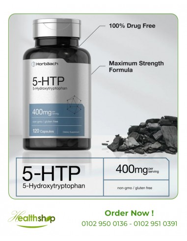 5HTP Supplement 400mg | 120 Capsules | Horbaach