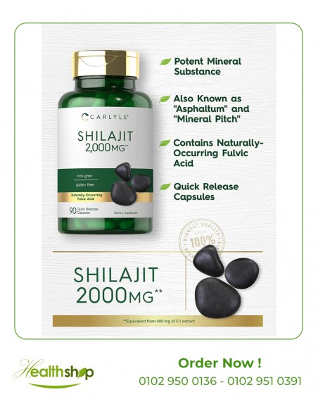 Shilajit 2000mg | 90 Capsules | Others | Minerals  |