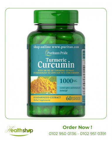 Turmeric Curcumin 1000 mg - 60 capsules | Puritan's Pride | Immunity & Antioxidants  |