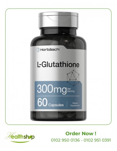 L Glutathione 300mg | 60 Capsules | Horbaach | Immunity & Antioxidants  |