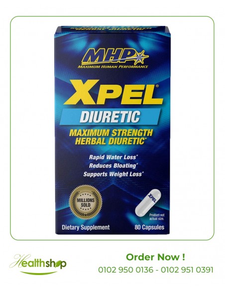 Xpel Diuretic, 80 Capsules  PipingRock Health Products