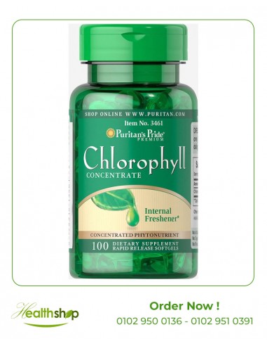Chlorophyll Concentrate 50 mg - 100 Softgels | Puritan's Pride | Digestive system  |