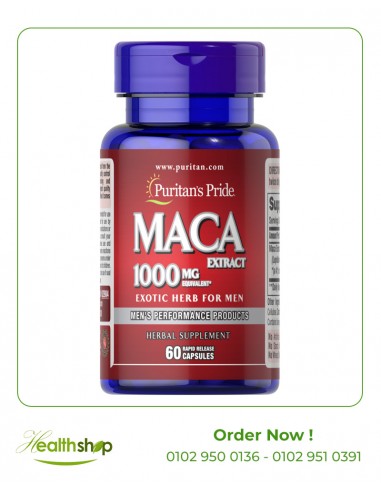 MACA 1000 mg /60 Capsules - Exotic herb for men | Puritan's Pride | Sexual Welness  |