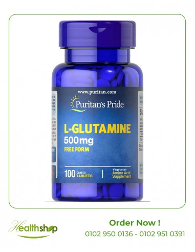 L-Glutamine 500 mg - 100 Tablets | Puritan's Pride | Body Building  |