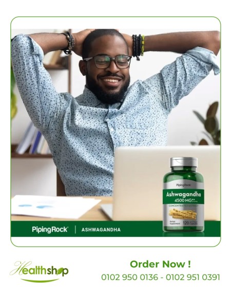 Piping Rock Ashwagandha Root Extract 4500 mg - 120 Veg Capsules | Others | Mood Adjustment and sleep aids  |