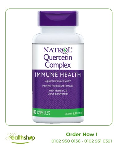 Quercetin Complex For Immune Health - 50 Capsules | Natrol | Immunity & Antioxidants  |