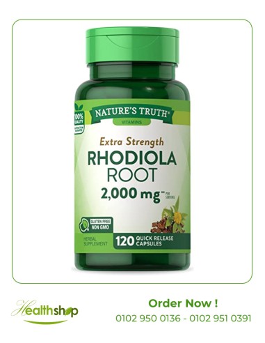 Rhodiola Root 2000 mg - 120 Capsules | Nature's Truth | Immunity & Antioxidants  |