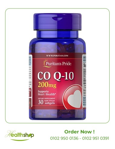 Co Q-10 200 mg-30 Rapid Release Softgels | Supports Heart Health and Cardiovascular System | Puritan's Pride | Home  |