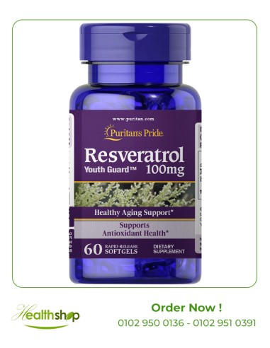 Resveratrol 100 mg - 60 Softgels | Puritan's Pride | Immunity & Antioxidants  |