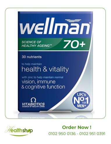 Wellman 70+ / 30 Tablets | Vitabiotics | Men  |