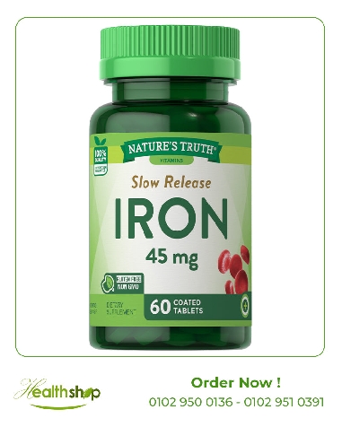 Iron 45 mg - 60 Coated Tablets |  | Iron  |