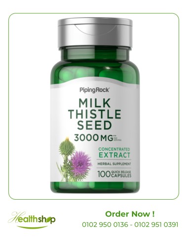 Milk Thistle Seed Extract, 3000 mg - 100 Quick Release Capsules | Others | Benefits  |