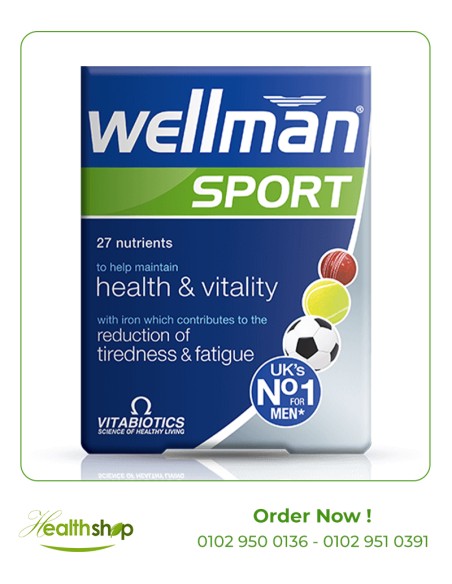 Wellman Sport - 30 Tablets | Vitabiotics | Men  |