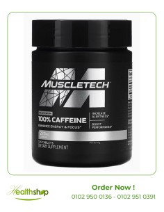 مسل تك بلاتينيوم كافيين مكمل غذائي 220 مجم - بدون نكهة - 125 قرص |