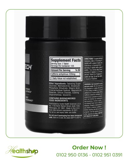 Muscletech Platinum Caffeine Dietary Supplement 220 mg - Unflavored - 125 Tablets |  | Home  |