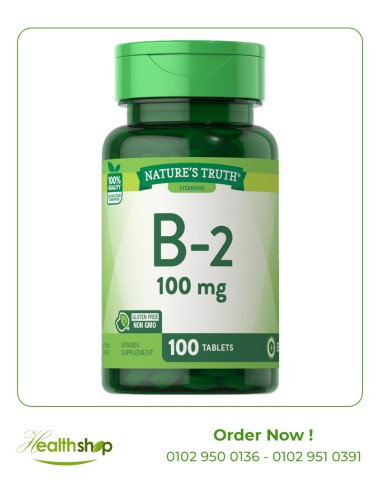 Vitamin B-2 100 mg - 100 Tablets | Nature's Truth | Vitamin B Family  |