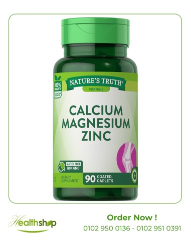 Calcium Magnesium Zinc - 90 Coated Caplets |  | Zinc  |