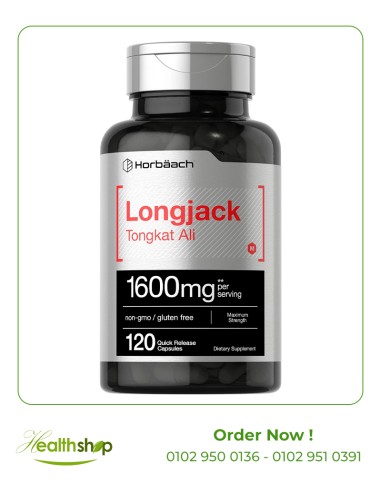 Longjack Tongkat Ali 1600 mg - 120 Capsules | Horbaach | Men  |
