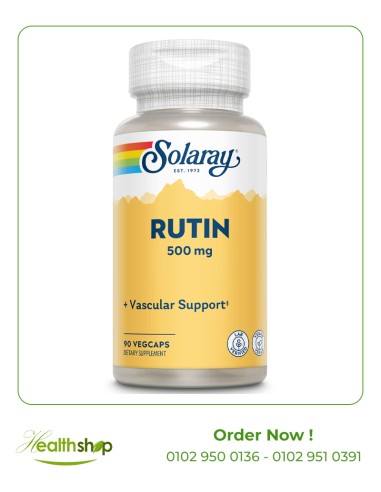 Rutin 500 mg - 90 Veg Capsules | Solaray | Benefits  |