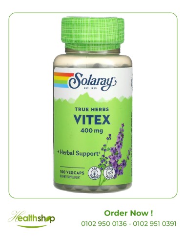 Solaray Vitex 400 mg - Womens Healthy Hormone Balance Formula - 100 veg Capsules | Solaray | Women Fertility  |