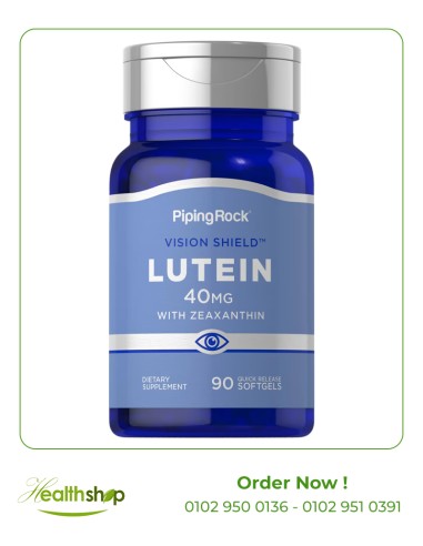 Lutein 40 Mg With Zeaxanthin - 90 Softgels | Piping Rock | Vision support  |