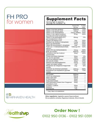 FH PRO for Women - 180 Capsules | Others | Women Fertility  |