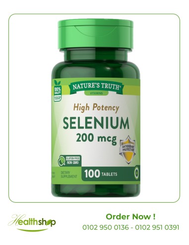 Selenium 200 mcg - 100 Tablets |  | Minerals  |