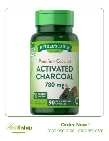 Activated Charcoal 780mg - 90 Capsules
