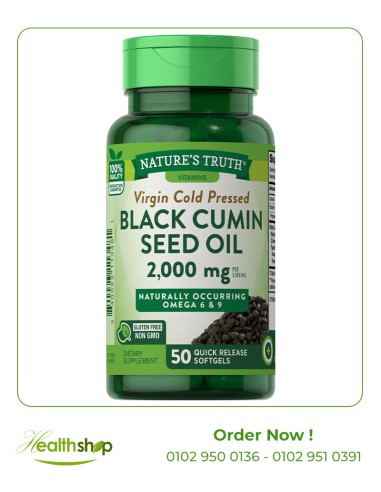 Black Cumin Seed Oil 2,000 mg - 50 Quick Release Softgels