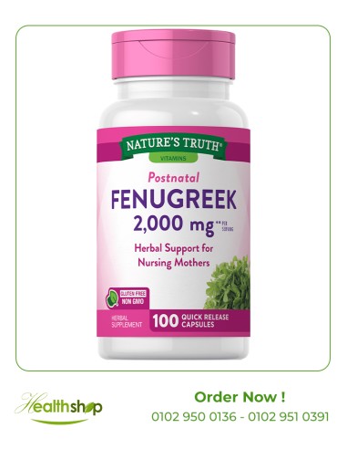 Fenugreek 2000 mg - 100 Quick Release Capsules