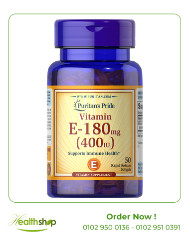 Vitamin E- 400 IU - 50 Softgels