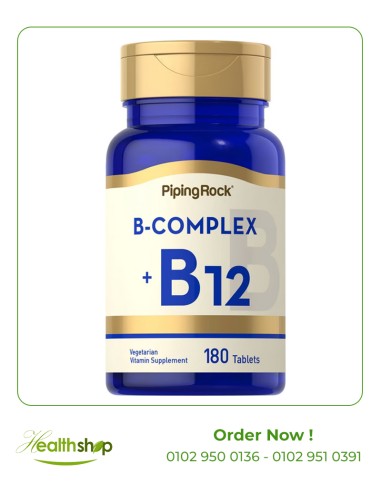 B-Complex Plus Vitamin B-12 - 180 Tablets (Best Before 7/2024)