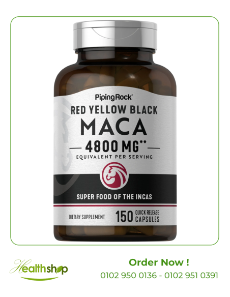 Maca Red Yellow Black 4800 mg - 150 Quick Release Capsules