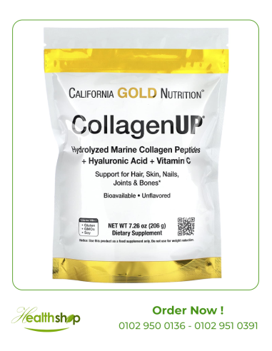 CollagenUp Hydrolyzed Marine Collagen Peptides with Hyaluronic Acid + Vitamin c - 206 g