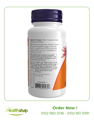 PABA 500 mg - 100 Capsules