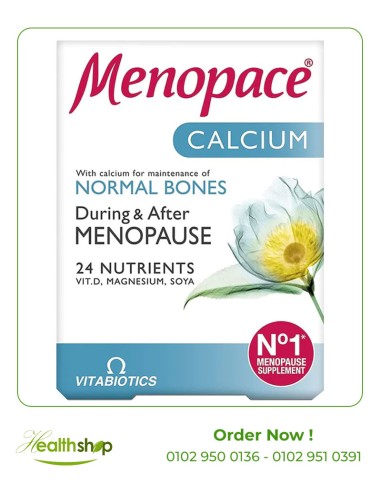 Menopace Calcium - 60 Tablets (Best Before 7/2024)