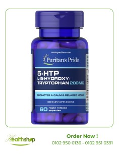 5-HTP (جريفونيا سيمبليسيفوليا) 200 ملجرام /60 كبسولة