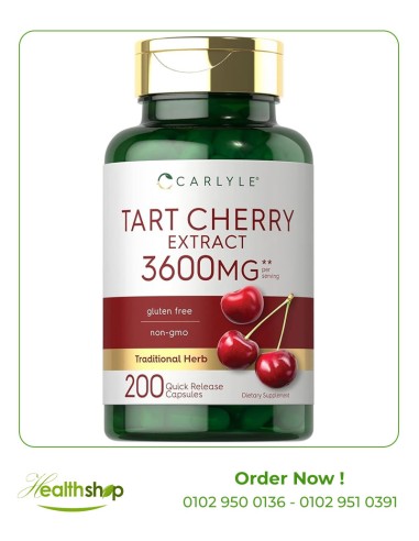 Tart Cherry Extract 3600 mg - 200 Capsules