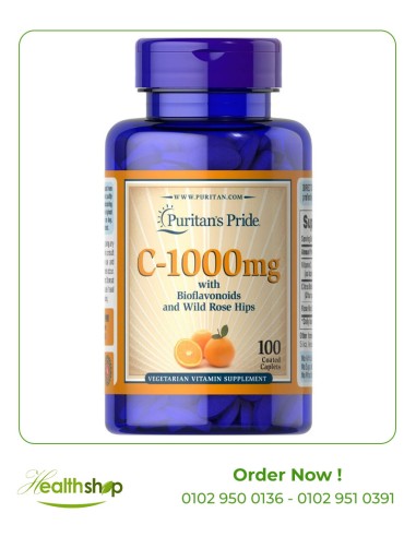 Vitamin C 1000 mg with Bioflavonoids & Wild Rose Hips - 100 Caplets