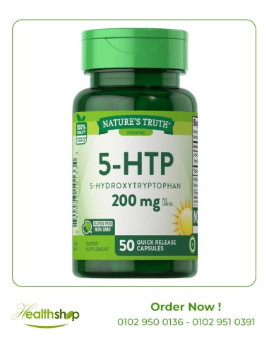 5-HTP 200 mg  (5-HYDROXYTRYPTOPHAN ) - 50 Capsules