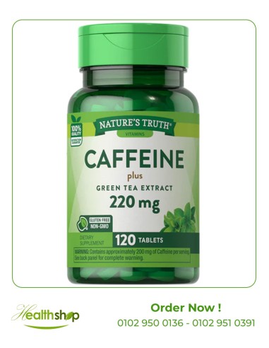Caffeine 220 mg plus Green Tea Extract - 120 Tablets
