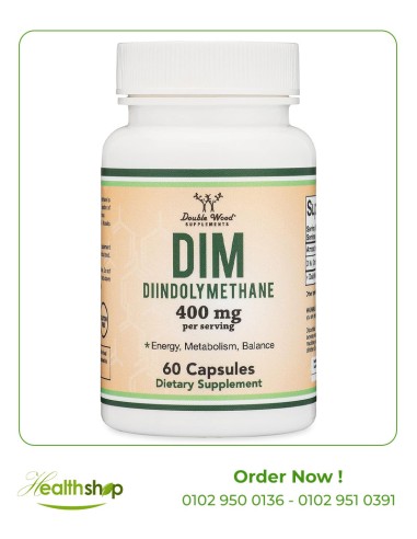 DIM (Diindolylmethane) - Hormone Balance for Women and Men 400mg per Serving - 60 Capsules